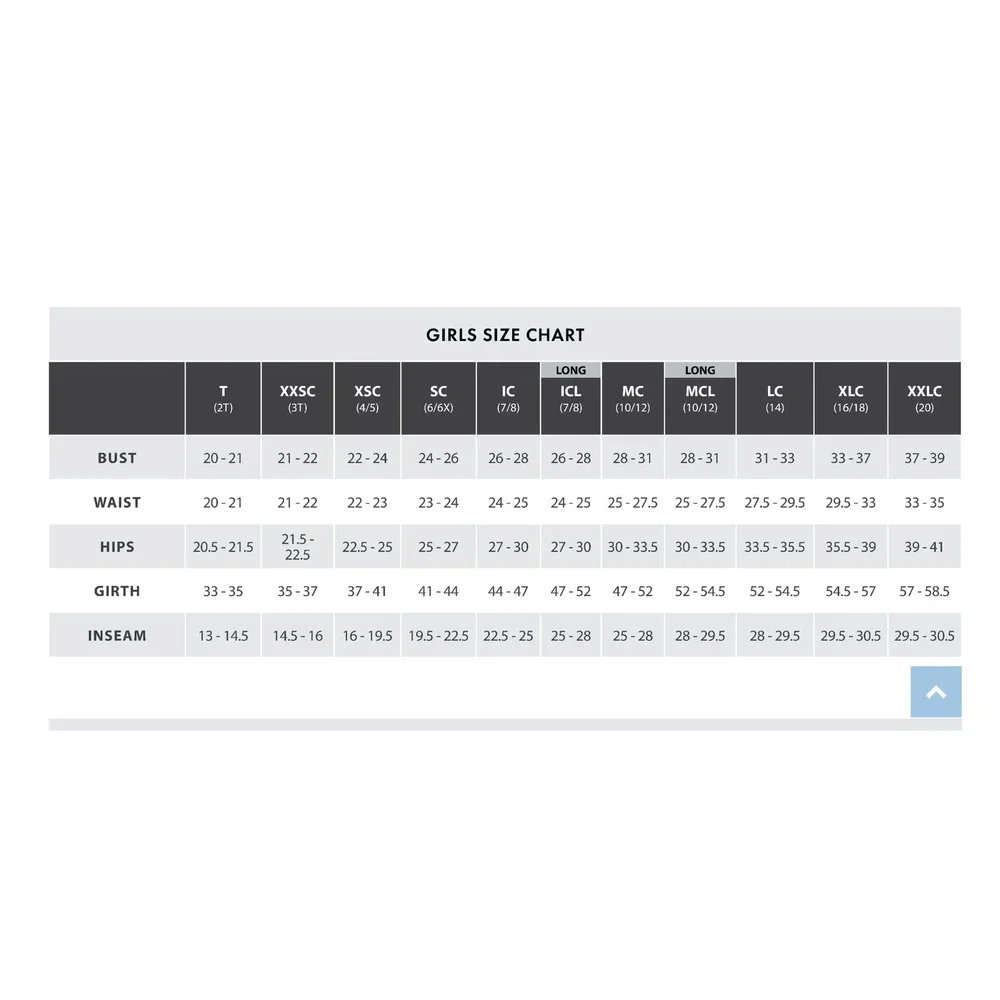 Weissman dancewear size